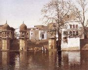 One of the Twenty-four Ghats at Mathura, Lockwood de Forest